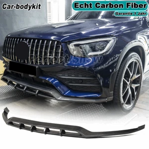 Carbon Frontspoiler Frontlippe Spoilerlippe Für Mercedes GLC X253 GLC300 2020-21 - Picture 1 of 14