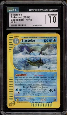 Pokemon Blastoise Expedition Holo Rare #4 CGC 10 Gem Mint - Image 1 of 2