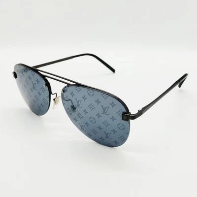 NO TARIFF Louis Vuitton Sunglasses Z1019E Women's Black 3976640 - Image 1 of 4