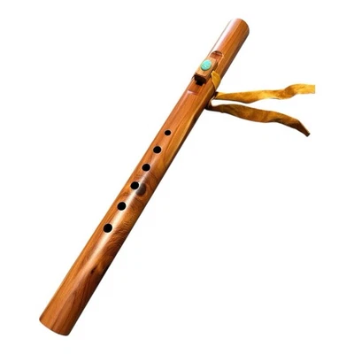 Stephen DeRuby Native American Indian Style Red Cedar Wood Flute - Key Of Mid A - Image 1 of 4
