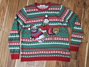 Ugly Sweater Katzen Jolly Pullover Urlaub XXL ideal für Pullover Partys Weihnachten - Bild 1 von 7
