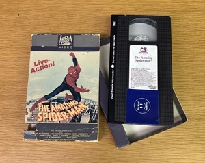 Rare 1977 Spider-Man Live Action VHS Marvel Comic Nicholas Hammond 1986 FOX - Imagen 1 de 17