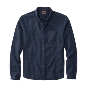 NWT L.L. Bean Men's Signature Donegal Woven Long-Sleeve Shirt in Raven Blue XL - Picture 1 of 6