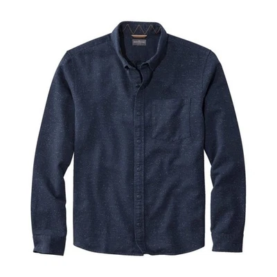 NWT L.L. Bean Men's Signature Donegal Woven Long-Sleeve Shirt in Raven Blue XL - Image 1 of 4