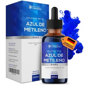 Detox Organica-Azul de Metileno Solución de 1% con Pipeta 100 ml - Methylene - Imagen 1 de 5