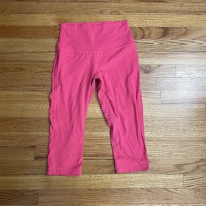 Lululemon Align High Rise Cropped Leggings Size 6 Pink - Picture 1 of 7