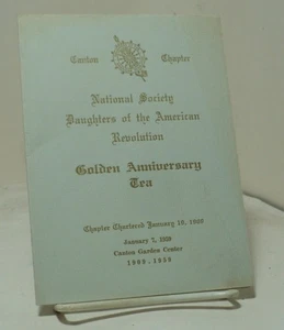 National Society DAR - Canton Ohio Chapter - Golden Anniversary Tea -  1959 - Picture 1 of 2