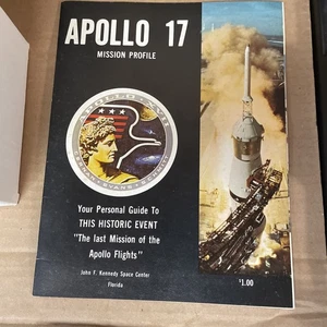 Apollo 17 Mission Profile Booklet – Last Apollo Moon Flight NASA KSC Guide 1972 - Picture 1 of 8