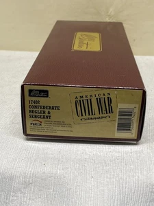 BRITAINS  17402  Civil War Confederate Bugler & Sergeant Cavalry Set Boxed - Picture 1 of 8