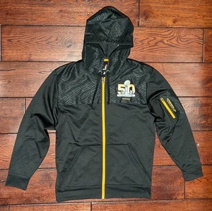 Majestic Men's NFL Super Bowl 50 02.07.2016 Therma Base Full Zip Jacket Sz M NWT - Picture 1 of 14