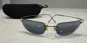 Maui Jim MJ 502-02 randlose Sportsonnenbrille titangrau polarisiert ISTZUSTAND - Bild 1 von 11