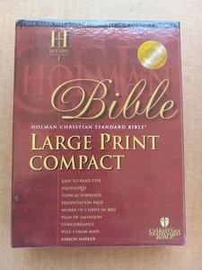 HCSB GROSSDRUCK KOMPAKTE BIBEL, SCHWARZES GEBUNDENES LEDER von Holman Bibelstab Sehr guter Zustand - Bild 1 von 10