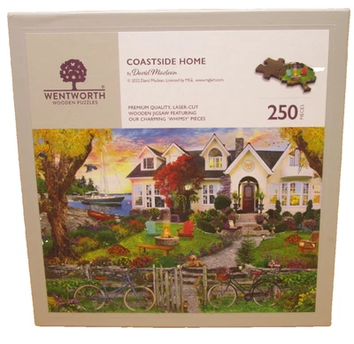 Wentworth Wooden Jigsaw Puzzle 250 Pieces COASTSIDE HOME 14" x 10" Complete - Image 1 of 4