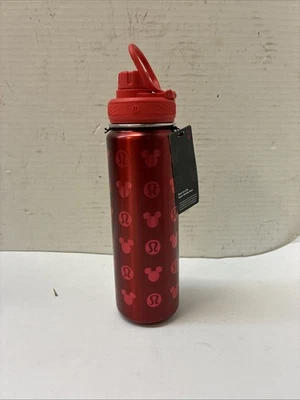 Nueva botella de agua deportiva roja edición limitada Lululemon Disney Back to Life 24 oz Foto 1 de 3