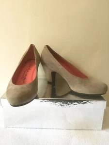PAS OLE ROUGE MINK BEIGE SUEDE HEELS SIZE 3/36 COST £185 - Picture 1 of 6