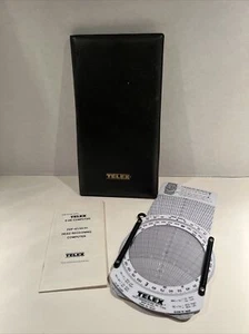 TELEX E-6B Dead Reckoning Computer Case Instructions Model FDF-51A 1974 - Picture 1 of 5