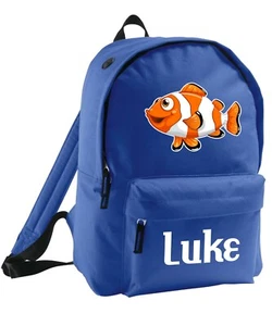 Bolso para niños Angel Fish Cool Mochila personalizada Mochila Añadir nombre Niños Animal - Imagen 1 de 12