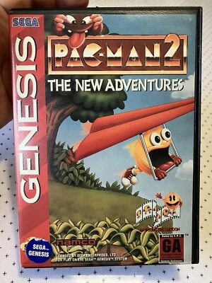 Pac-Man 2 The New Adventures (SEGA Genesis, 1994) Complete With Manual Tested - Image 1 of 4
