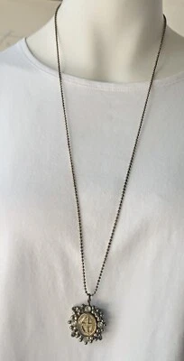 Collar Cristales Swarovski Medallón San Benito Santos y Ángeles Virgen Foto 1 de 4