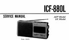 SONY ICF-880L SERVICE MANUAL BOOK INC SCHEMATIC DIAGRAM ENGLISH 4 BAND RECEIVER
