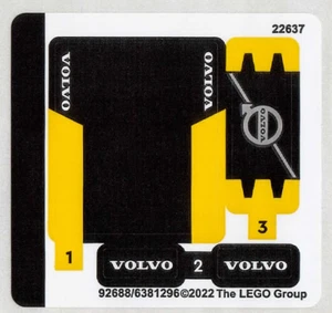 LEGO AUFKLEBERBOGEN FÜR 30433 VOLVO RADLADER zum Set Neu - Bild 1 von 1