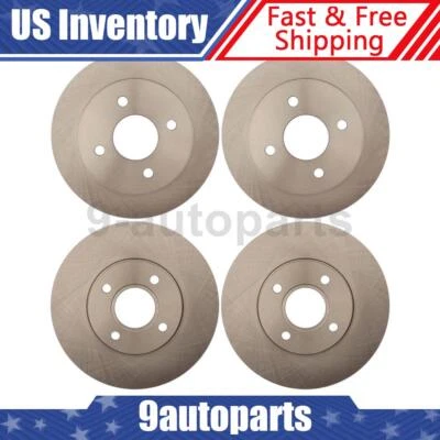 Front Rear Disc Brake Rotors For 2005 2006 2007 Ford Focus - Image 1 of 4