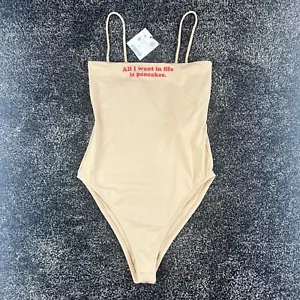Zara Body Suit Small 0264/652 -all I Want In Life Is Pancakes- - Picture 1 of 7