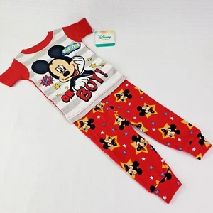 Disney Little Boys Toddler Mickey Mouse 2 Piece Pajama Set Size (12-18 Months) - Picture 1 of 11