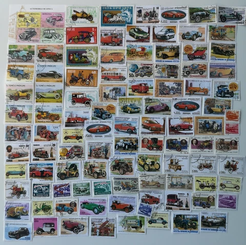 Cars/Motor Vehicles/Automobiles Stamps Collection - 50 to 500 Different Stamps Cover