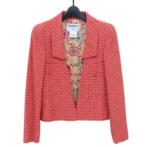 CHANEL 01S P17881W02803 Giacca 38 Rosso x Multi Donna