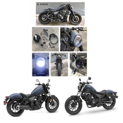 Juego de faros delanteros DRL Leds V5 para Honda Rebel CMX 300 500 2017 2019 Foto 1 de 4