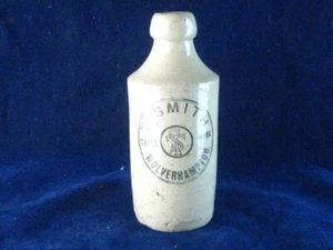 39182 Old Vintage Antique Printed Ginger Beer Bottle Walsall Claridge - Foto 1 di 6
