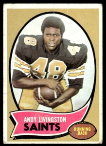 1970 Topps #46 Andy Livingston New Orleans Saints - Picture 1 of 2