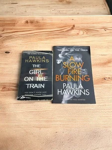 A Slow Fire Burning & Into The Water by Paula Hawkins - Free Postage π - Picture 1 of 2