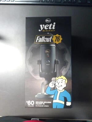 Micrófono Blue Yeti Blackout + Fallout 76 Foto 1 de 4