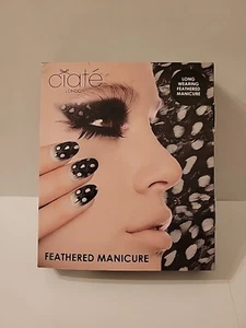 NIB Ciate London Black And White Feathered Manicure Box Set - Picture 1 of 4