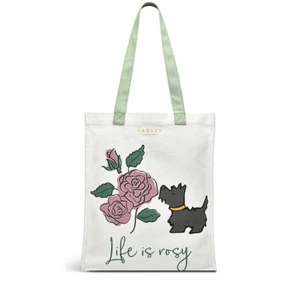 Radley London Life Is Rosy mitteloffene Tragetasche Einkaufstasche natürlicher Hund C7615287 - Bild 1 von 6