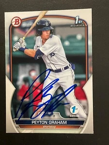 Payton Graham Signed Card 2022 1st Edition Bowman Person Autograph (IP) Auto - Picture 1 of 2