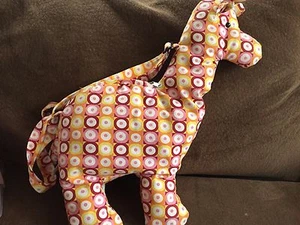 20" Fiesta Stuffed Giraffe Stuffed Purse Over Shoulder Bag Zipper A26641  - Picture 1 of 4