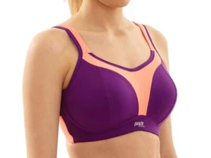 Panache Sports 7341 Purple/Coral Multi Multiway Non Wired Bra Sizes 28-40 D-H - Picture 1 of 5