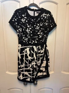 BCBG Max Azria black/white dress sz.6 Saks Fifth Avenue - Picture 1 of 3