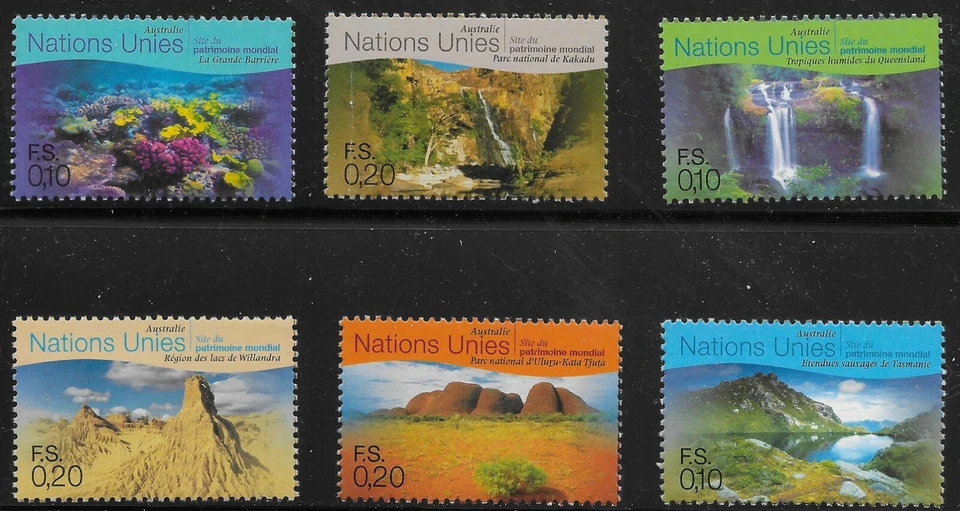 UN Scott #Geneva 335A-F, Singles 1999 Complete Set FVF MNH - Image 1 of 1