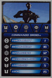 Star Wars Galactic Battle Game Card Commando Droid 2010
