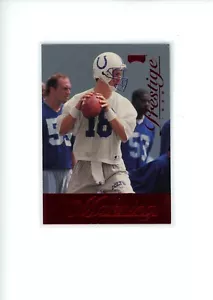 Playoff Prestige 1998 Peyton Manning #165 novato radiocontrol venta al por menor rojo paralelo Colts - Imagen 1 de 2