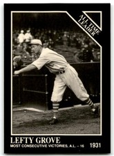 1991 CONLON COLLECTION TSN LEFTY GROVE PHILADELPHIA ATHLETICS #255