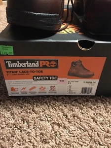 Botas Timberland Pro Series, Totalmente Nuevas, Talla 12 WideRetails $155 punta de seguridad de titanio - Imagen 1 de 9