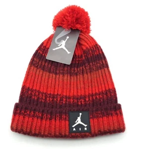 Jordan Beanie Hat Knit Jumpman Red/maroon Youth Size 8/20 Gym Red - Picture 1 of 2