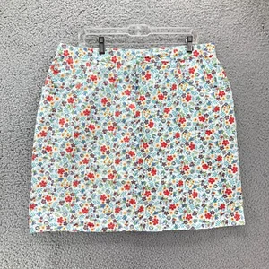 Bill Blass A-Linien-Rock mehrfarbig Blumenmuster Größe 20 W kurz Stretch Cottagecore - Bild 1 von 13