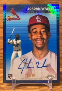 JORDAN WALKER Blue Prism Refractor /99 Autograph Rookie | 2023 Chrome Platinum - Picture 1 of 2
