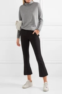 $ 450 Neu mit Etikett ALLUDE klassischer Rollkragenpullover lockere Passform schulterfrei reine Wolle/S - Bild 1 von 8